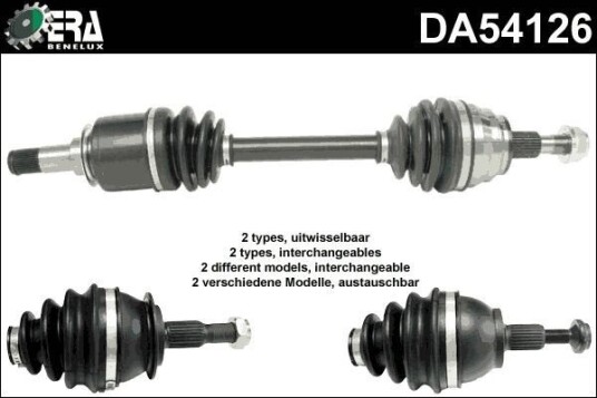ERA Benelux DA54126 Drivaksel
