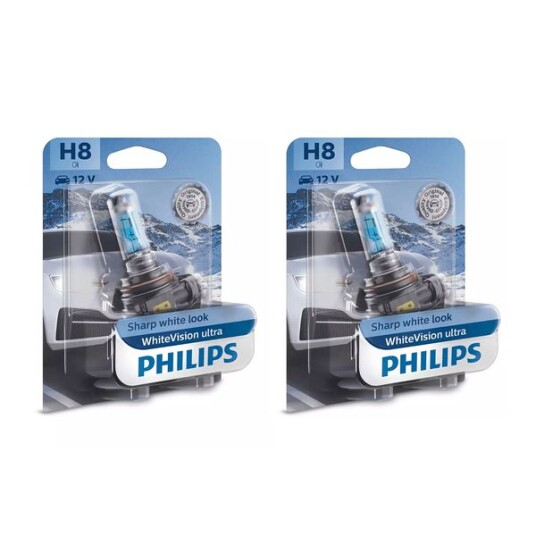 Halogenpære Philips WhiteVision ultra 35W H8 2 pcs Halogenpære Philips WhiteVision ultra 35W H8 2 pcs