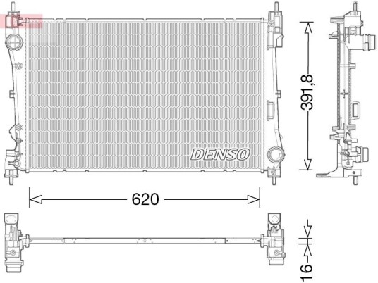 Radiator DENSO DRM13017