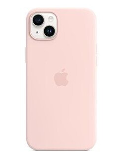 Apple iPhone 14 Plus Silicone Case with MagSafe - Chalk Pink - B-vare