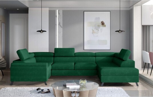 Seksjon Eltap Escada 336x200x92 cm Kronos 19 Mørk Grønn Høyre