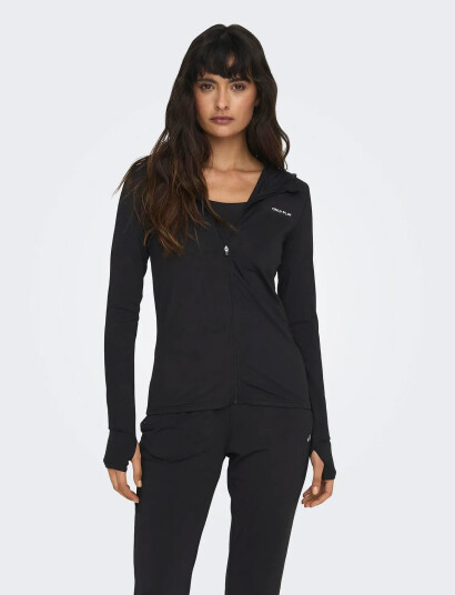 Only Play Onpmila Life Hood Fz Ls Top Noos - Black - S Only Play Onpmila Life Hood Fz Ls Top Noos - Black - S