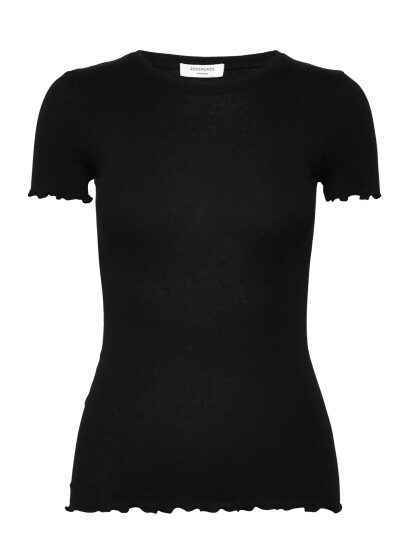 Rosemunde Rwbernadine Organic  Ss O-Neck T-Sh - Black - XS