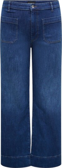 Only Carmakoma Jeans Carmadison Wauw Hw Pocket Wide Box Blå