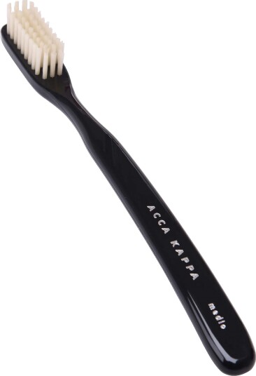 Acca Kappa Tooth Brush Vintage Hard Nylon Bristles Black Acca Kappa Tooth Brush Vintage Hard Nylon Bristles Black