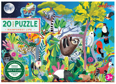eeBoo Puzzle 20 pcs Rainforest Life eeBoo Puzzle 20 pcs Rainforest Life