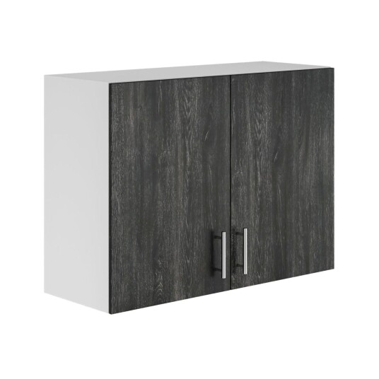 Alterna Vaskerom: Overskap Over Vaskemaskin 63cm m/2 Dører Svart eik Alterna Vaskerom: Overskap Over Vaskemaskin 63cm m/2 Dører Svart eik