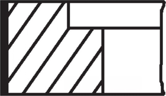 Stempelringsett MAHLE 030 48 N0 Stempelringsett MAHLE 030 48 N0