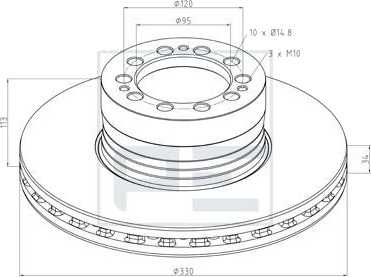 PETERS ENNEPETAL 106.210 00A Bremseskive