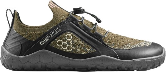 Vivobarefoot Men"s Primus Trail Knit FG Grounding Dark Olive, 44