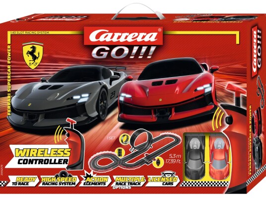 Carrera GO!!! Trådløs Ferrari Supercar Racingbane 5,3 m 6 År+