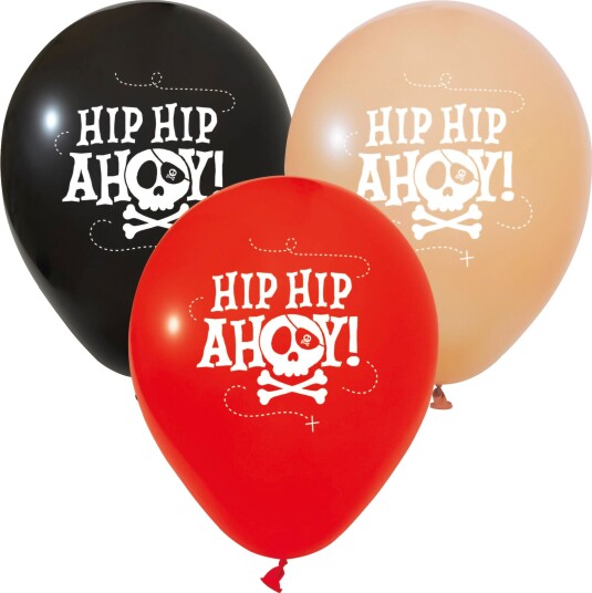 Globos Europe Ballonger Pirat Hip Hip Ahoy 6-pakning 6544