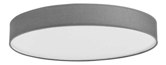 Lindby LED-stoff-taklampe Saira, 50 cm, grå Lindby LED-stoff-taklampe Saira, 50 cm, grå