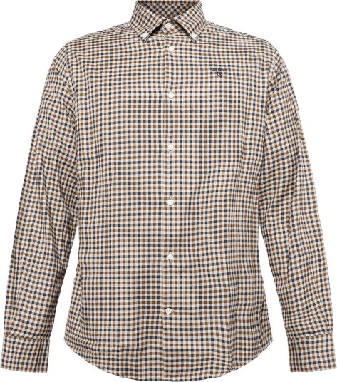 Barbour Barbour Finkle Tailored Gingham Shirt Beige XXXL