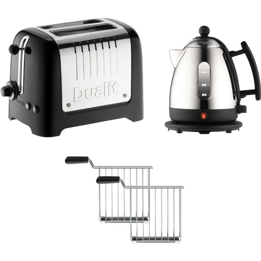 Dualit Frokostsett Svart - Brødrister og Vannkoker i Rustfritt Stål Dualit Frokostsett Svart - Brødrister og Vannkoker i Rustfritt Stål