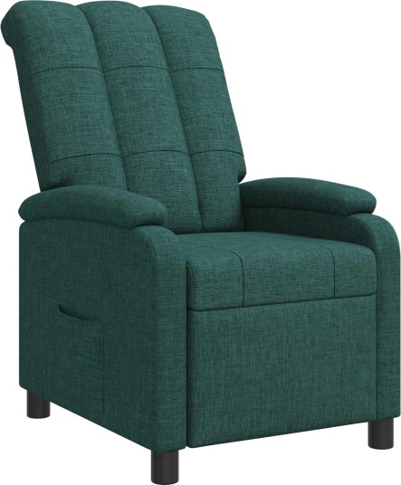 vidaXL Recliner Mørkegrønn Stoff