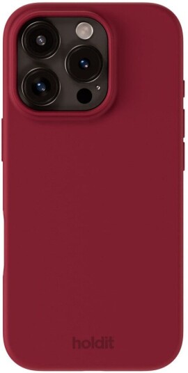 Holdit Silicone iPhone 16 Pro Max deksel red velvet