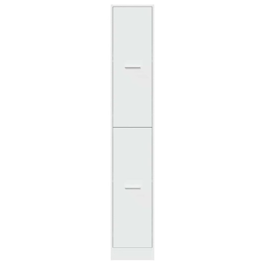 Apotekskap hvit 30x41x174,5 cm konstruert tre 8721158405821