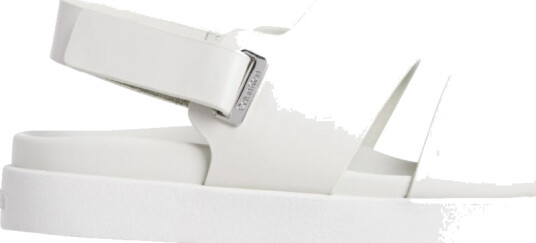 Calvin Klein Flat Adj Sandal Eyelet - White - 41 Calvin Klein Flat Adj Sandal Eyelet - White - 41