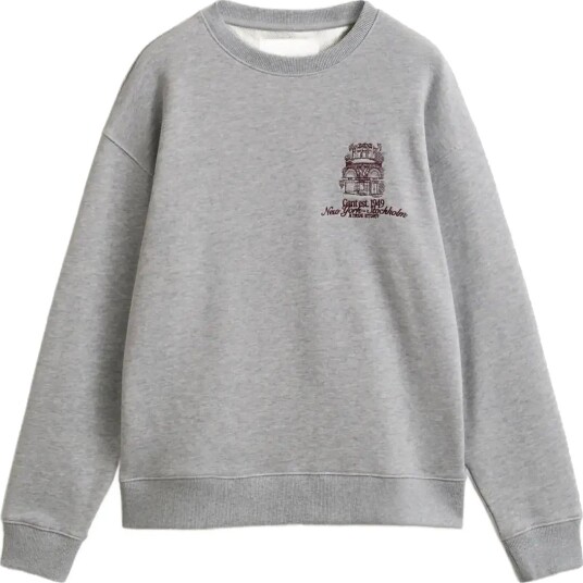 Gant Graphic C Neck Sweat Grey S
