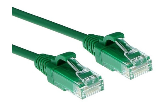 Act Green 0.15 Meter Lszh U/Utp Cat6 Datacenter Slimline Patch Cable Snagless With Rj45 Connectors (Dc9730)