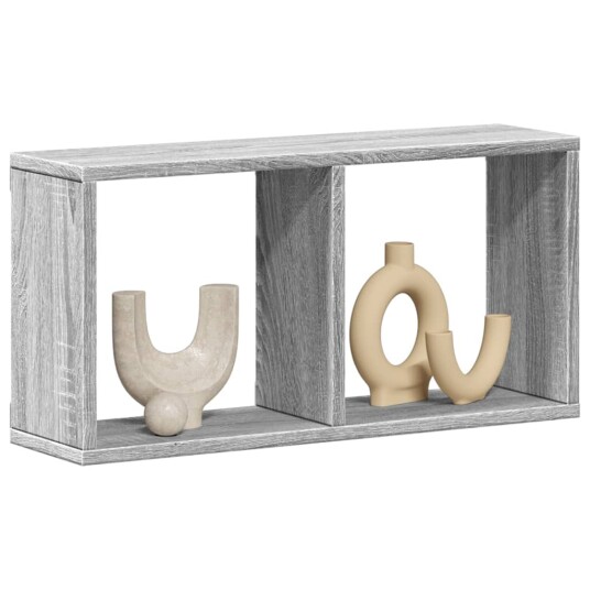  Veggskap 60x16x30 cm grå sonoma konstruert tre 8721158391704