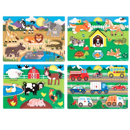 Melissa & Doug Knottepuslespill i tre Melissa & Doug Knottepuslespill i tre