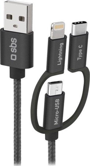 Sbs Tecableusbip531bw 1,2 M Usb A Micro-Usb A Usb 2.0 Sort