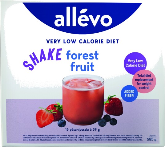 Allévo VLCD Shake skogsbær 15x39 g