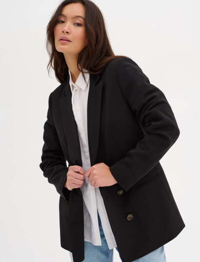 My Essential Wardrobe 27 The Tailored Blazer - Black - 34