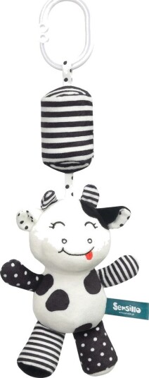 Sensillo Vognleke Ku Svart/Hvit 32 cm