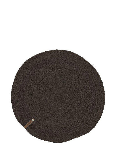 Boel & Jan Placemat - Merida - Black - Ø 38 cm Boel & Jan Placemat - Merida - Black - Ø 38 cm