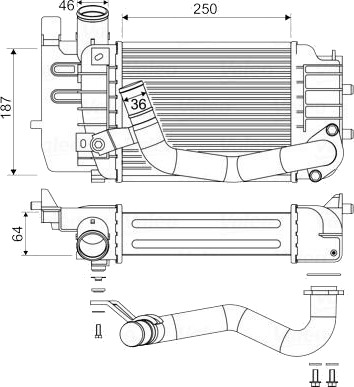 Intercooler VALEO 818655