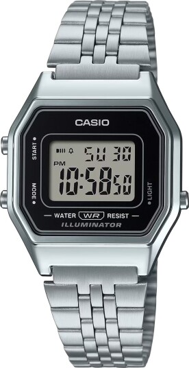 Casio Dameklokke LA680WEA 1EF Collection LCD/Stål 33.5x28.6 mm Casio Dameklokke LA680WEA 1EF Collection LCD/Stål 33.5x28.6 mm