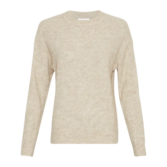 Moss Copenhagen Dame Strikkevarer Beige S/M Moss Copenhagen Dame Strikkevarer Beige S/M