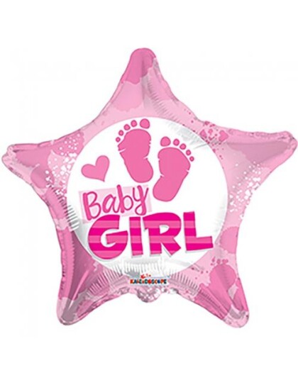 Baby Girl Stjerneformet Folieballong 46 cm Baby Girl Stjerneformet Folieballong 46 cm