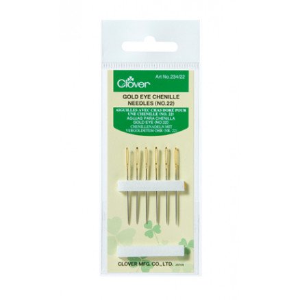 Clover Gulløye Nåler Chenille Nr. 22 6 stk