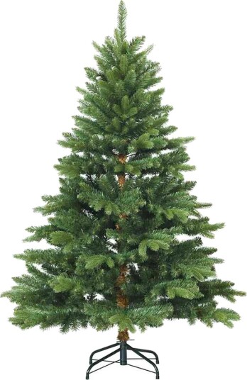  Kunstig juletre med 150 LED med stativ grønn 150 cm PE og PVC