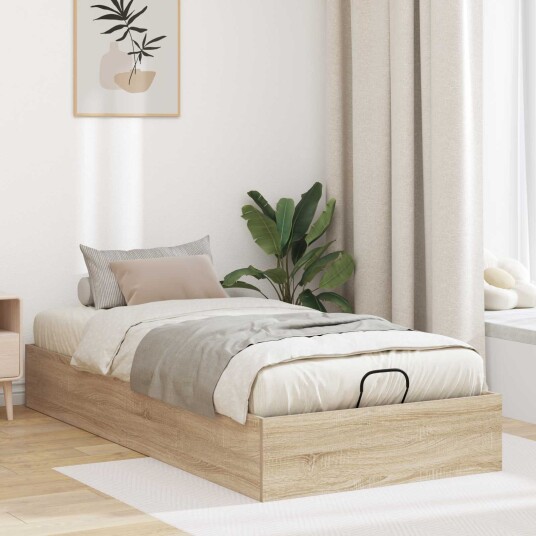 Ottoman sengeramme Sonoma eik 203 x 80,5 x 25 cm Konstruert tre Ottoman sengeramme Sonoma eik 203 x 80,5 x 25 cm Konstruert tre