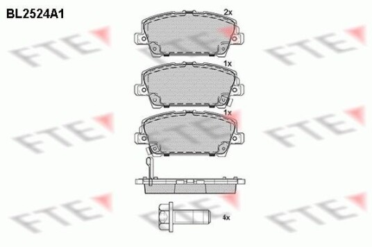 Bremseklosser FTE 9010779 Bremseklosser FTE 9010779