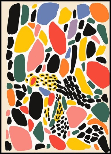 Colorful Mosaic Dance Plakat Plakat / 21x30cm