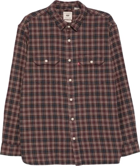Levi's Jackson Worker Skjorte Rød L Herreklær Levi's Jackson Worker Skjorte Rød L Herreklær