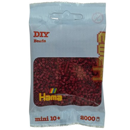 Hama Mini Perler 501 118 Mørk Kirsebær 2000 Stk.
