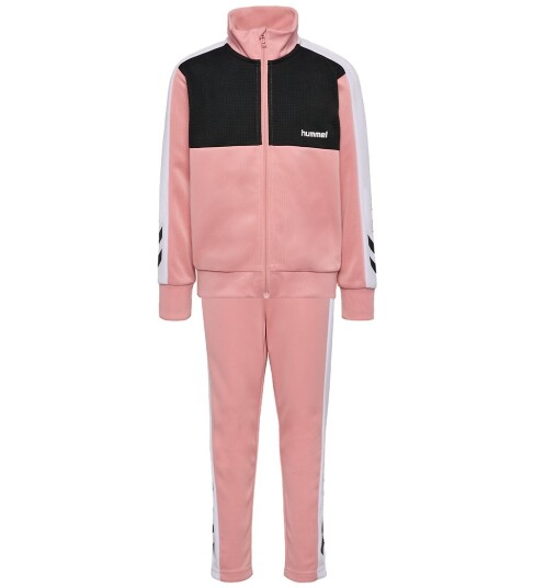 Hummel Hmljr Colorblock Tracksuit Pink 104