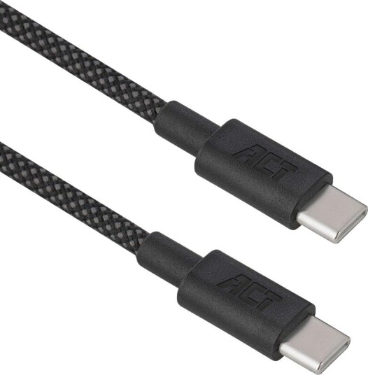 Act Usb 2.0 240W Lading-/Datakabel Usb-C Til Usb-C Sort 2 Meter Ac3087 Act Usb 2.0 240W Lading-/Datakabel Usb-C Til Usb-C Sort 2 Meter Ac3087