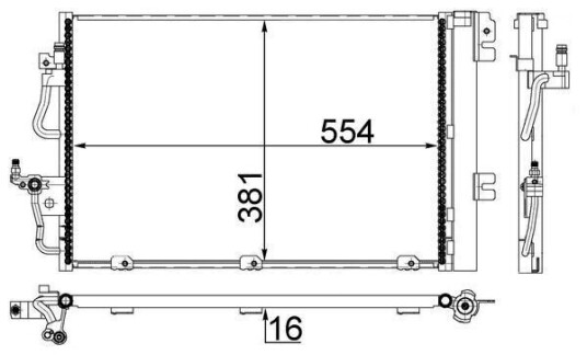 Kondensator MAHLE ORIGINAL AC 377 001S