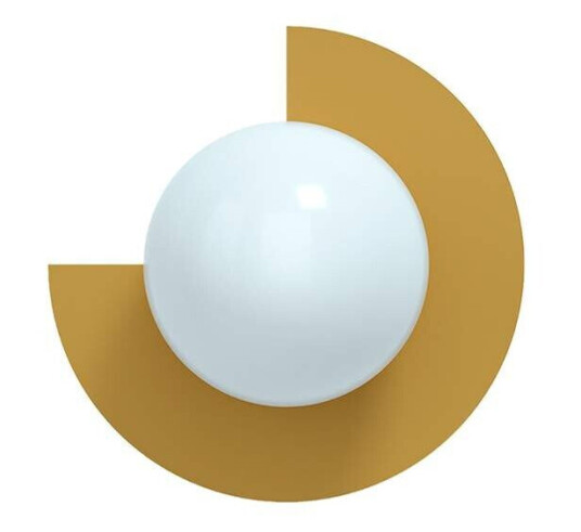 Swedish Ninja - Candy Big Circle 270 L Vegglampe Sandcastle Ochre Swedish Ninja