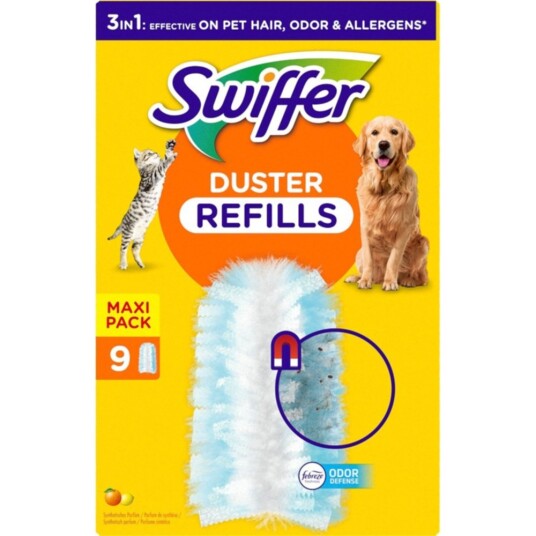 Swiffer Duster Pet Rengjøringskluter refill 9-pakke