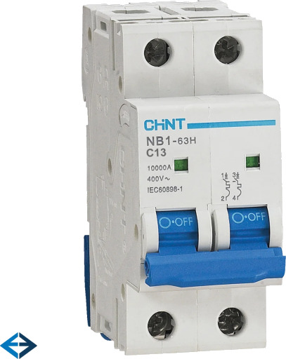 Chint Automatsikring Chint NB1-63H, C 13A 1P+N, 10kA