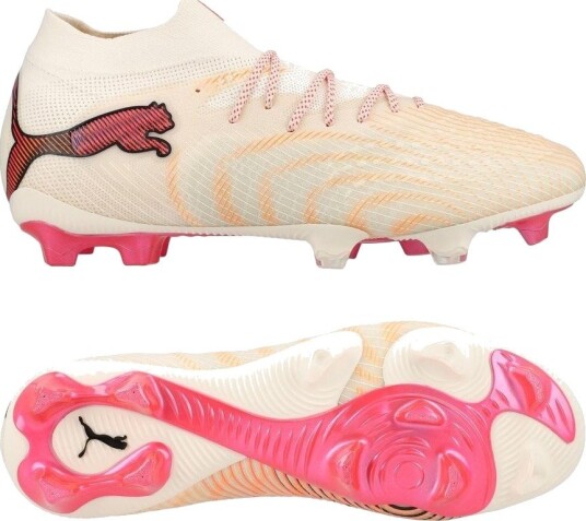 PUMA Future 9 Ultimate Fg The Arrival Sukkermandel/PUMA White/ultra Red/PUMA Svart Kvinner Gress (Fg) størrelse 42